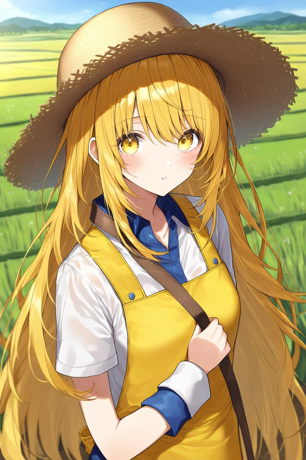 米農家の女の子