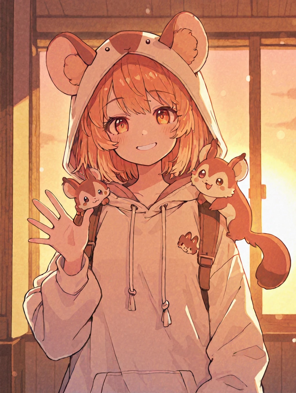 モモンガパーカー