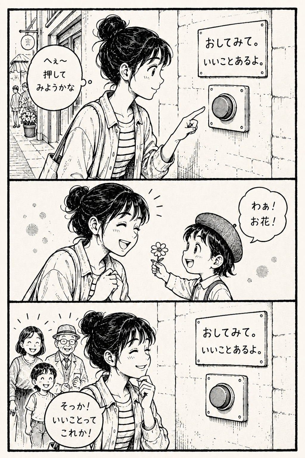押してみたら、いいことが。 | の人気AIイラスト・グラビア