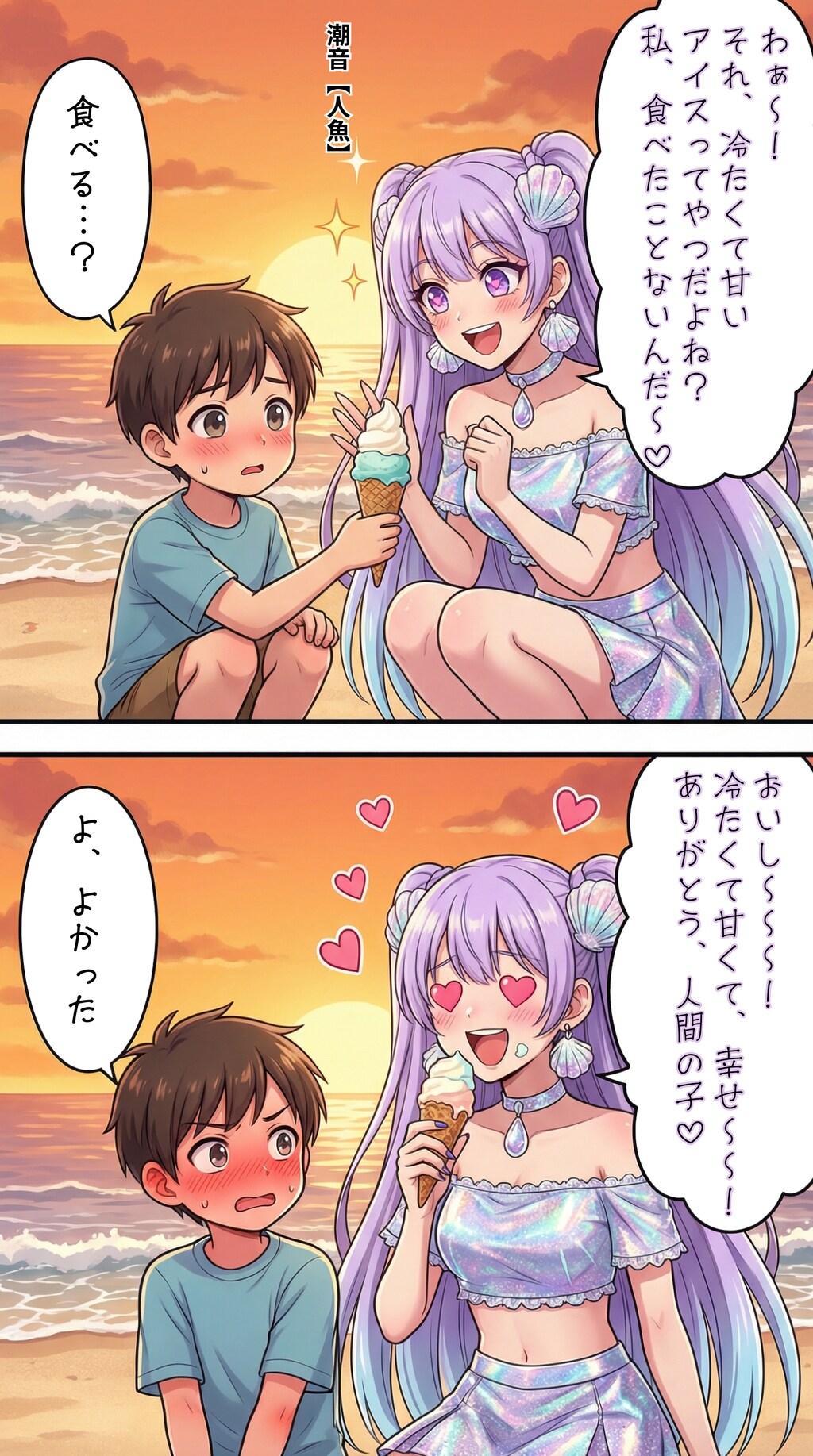 初めてのアイスクリーム【人魚】
