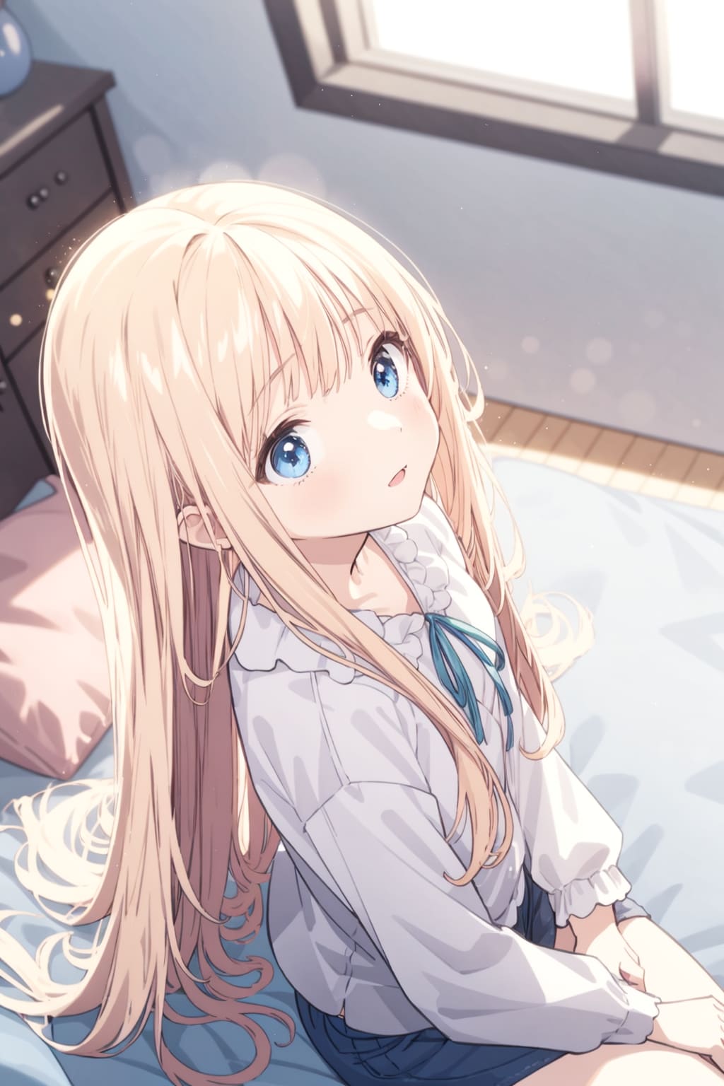 見上げる瞳 | の人気AIイラスト・グラビア