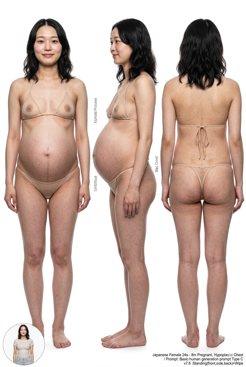 三面図 妊婦さん特集1（Geminiの実力）
