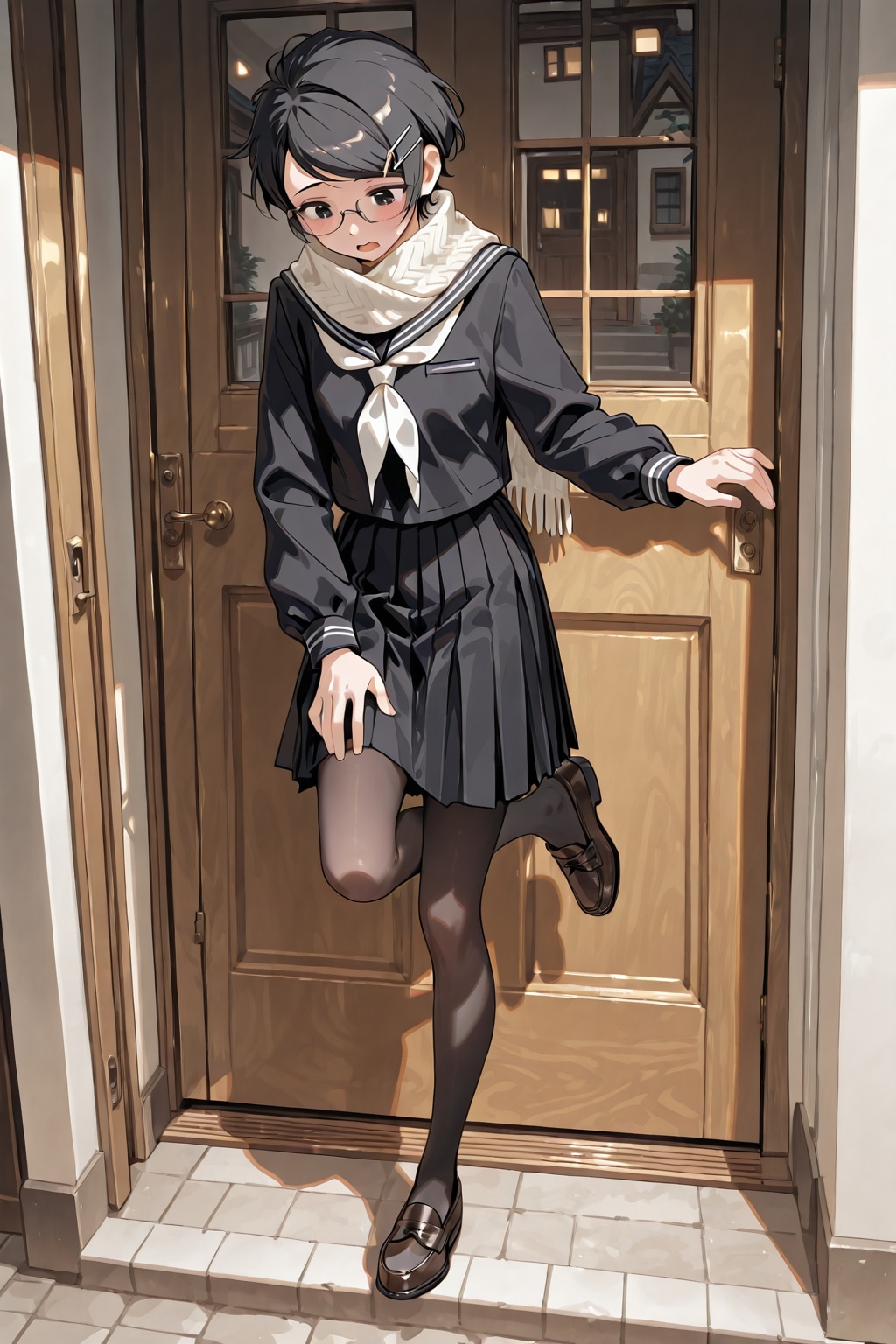 眼鏡×公立ダサ制服女子５２