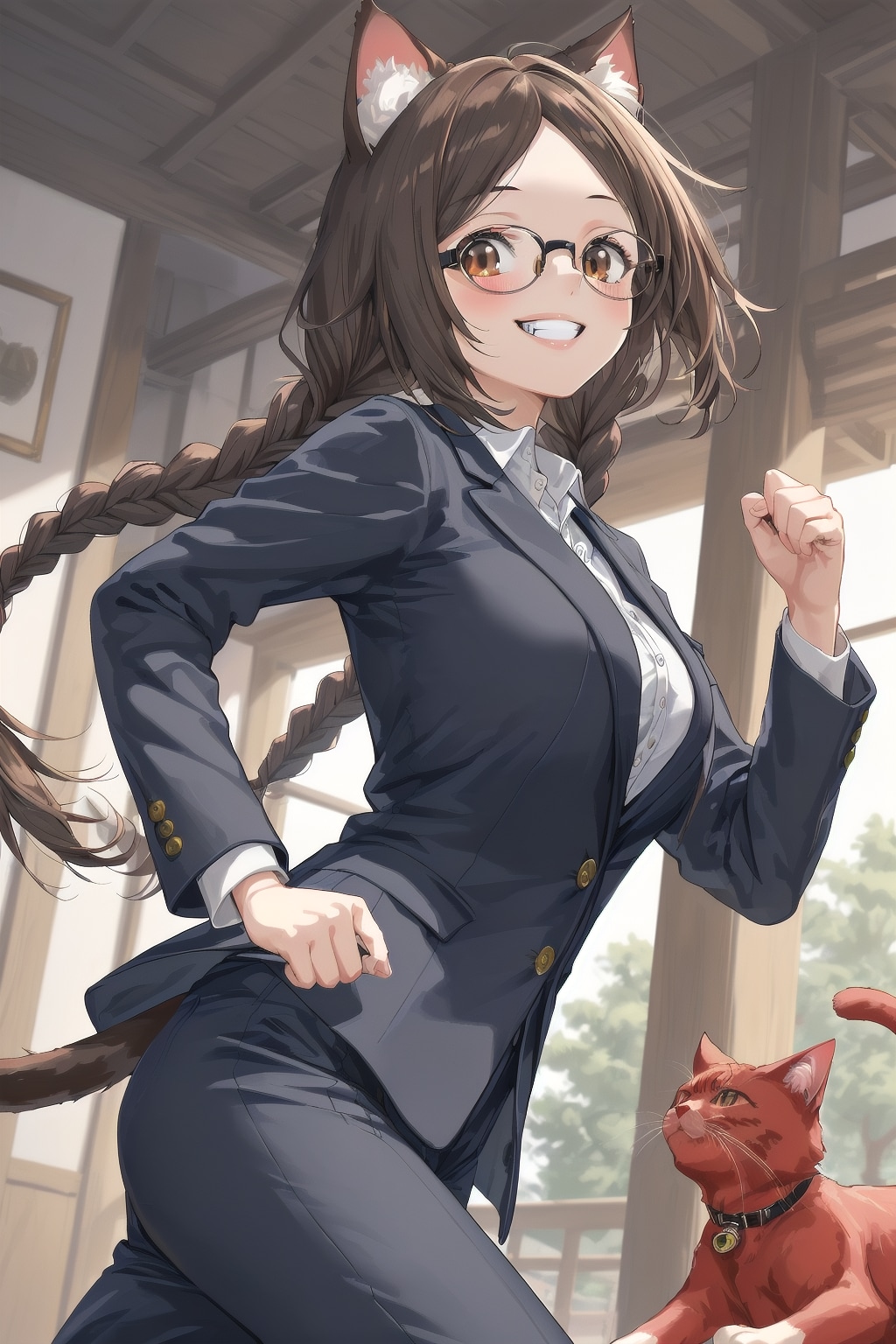 マッピー委員長ちゃんVSニャームコしおりさん　ー痛快！！追っかけっこゲームー