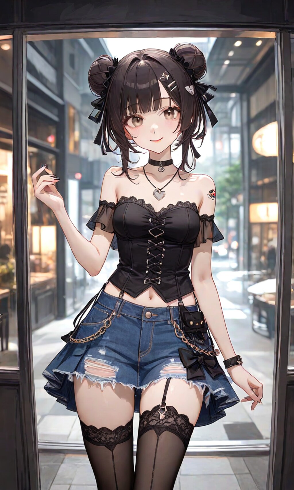 ネコ耳お団子頭の子