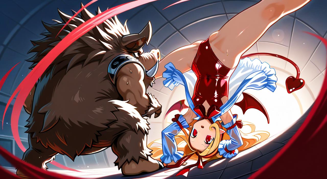 魔界戦記ディスガイア　堕天使フロン　スピニングバードキック