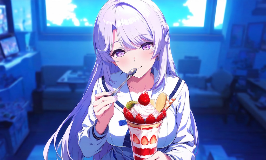 甘い物に飢えていた《Stable Diffusion XL版》