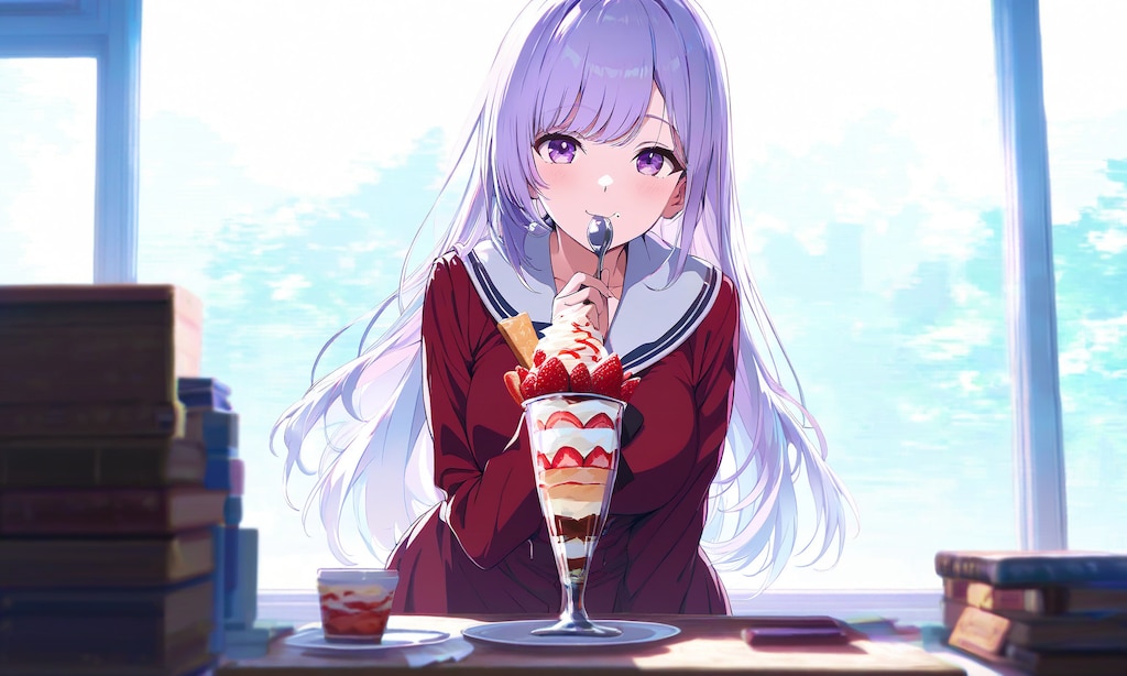 甘い物に飢えていた《Stable Diffusion XL版》