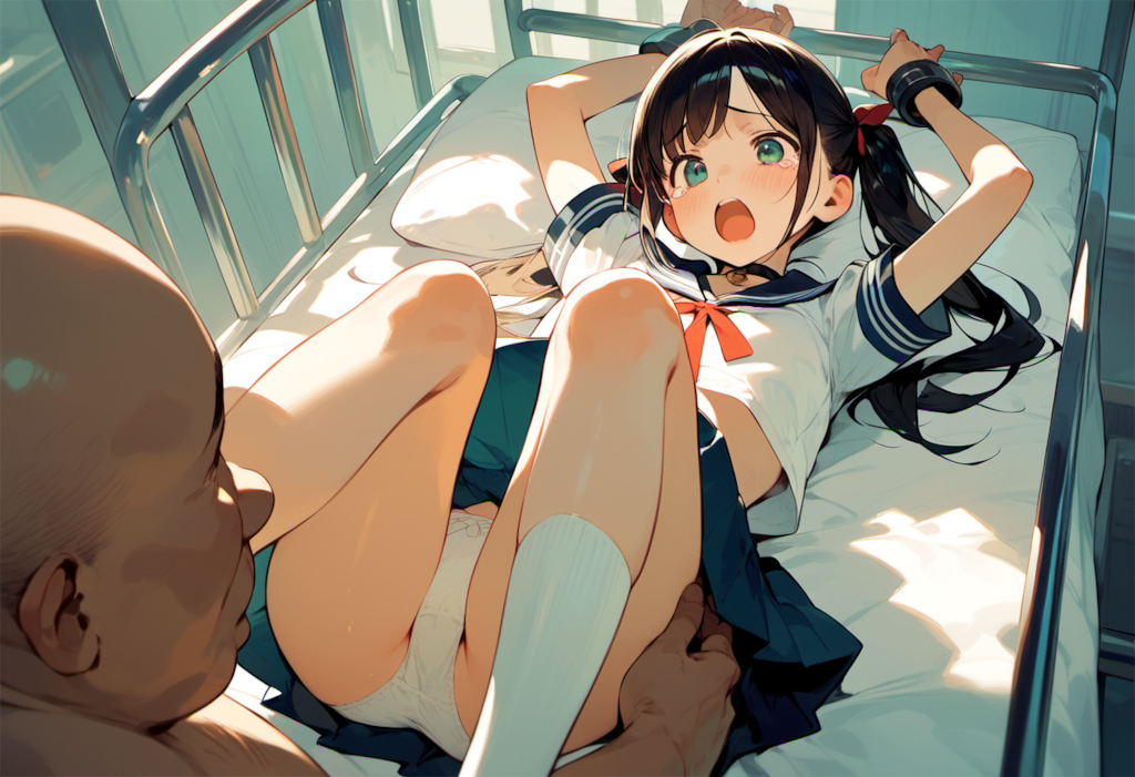 まずは可愛いパンツをしっかり確認【LoRA・Pony系・夏のセーラー服・ツインテール】