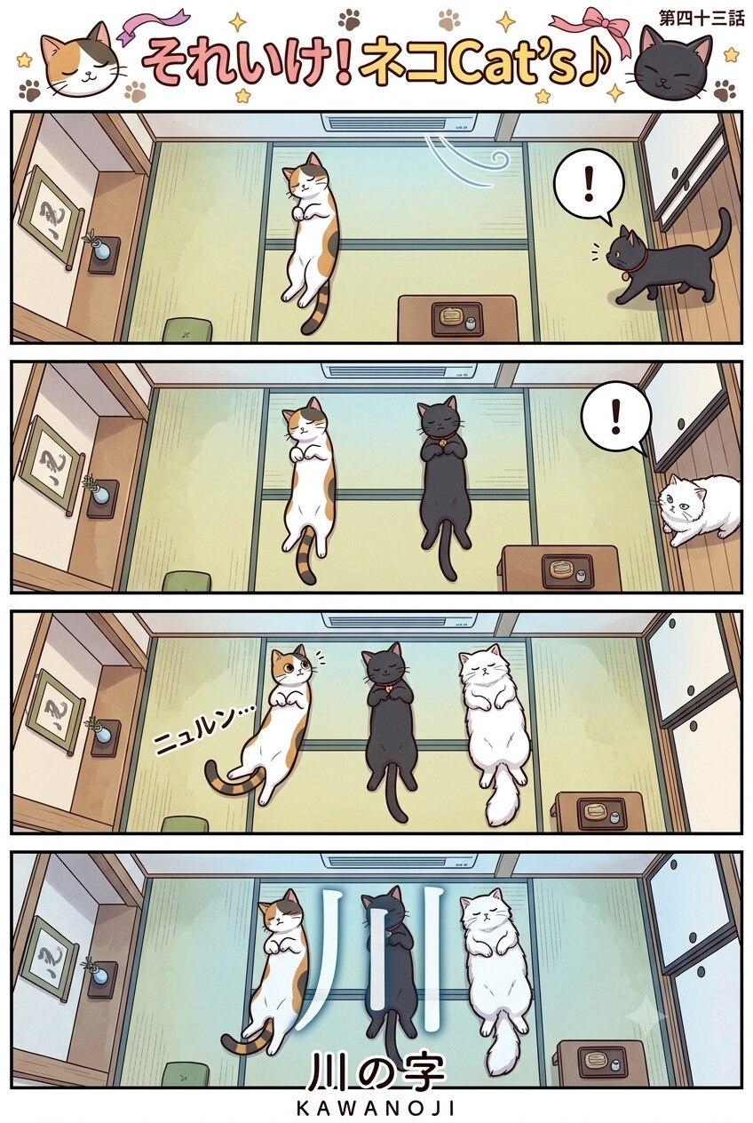 【43話】それいけ！ネコCat's♪(４コマ漫画)