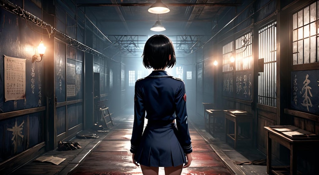 サイレントヒルfゲーム画面1