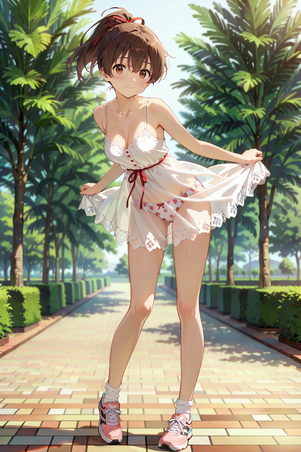 公園で私服パンチラ撮影会 Y828