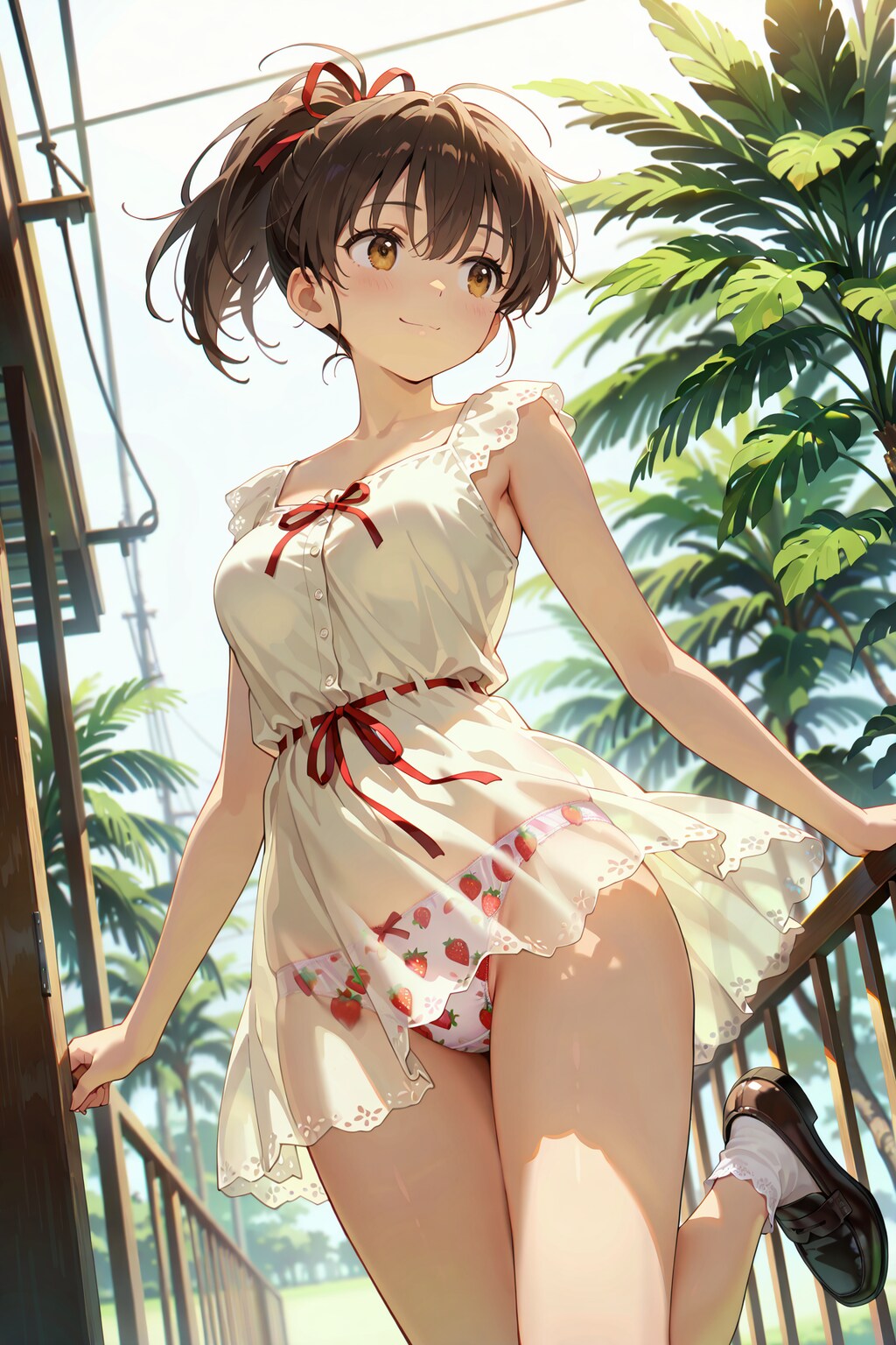 公園で私服パンチラ撮影会 Y828