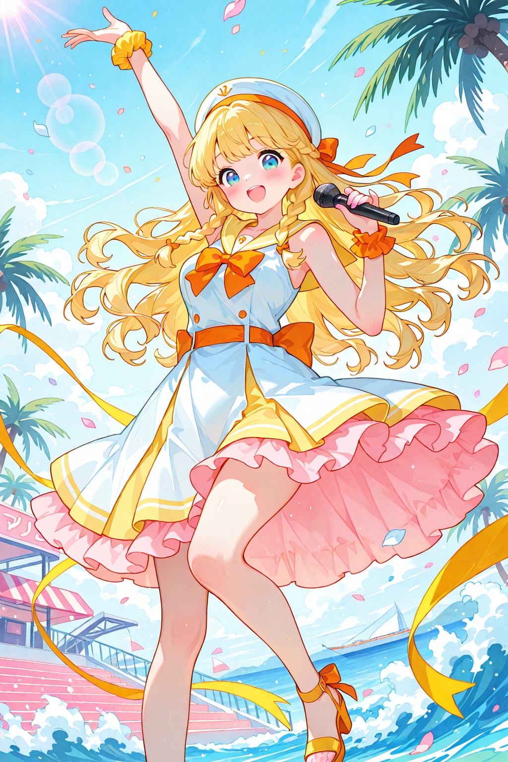 黄色いセーラードレスさん