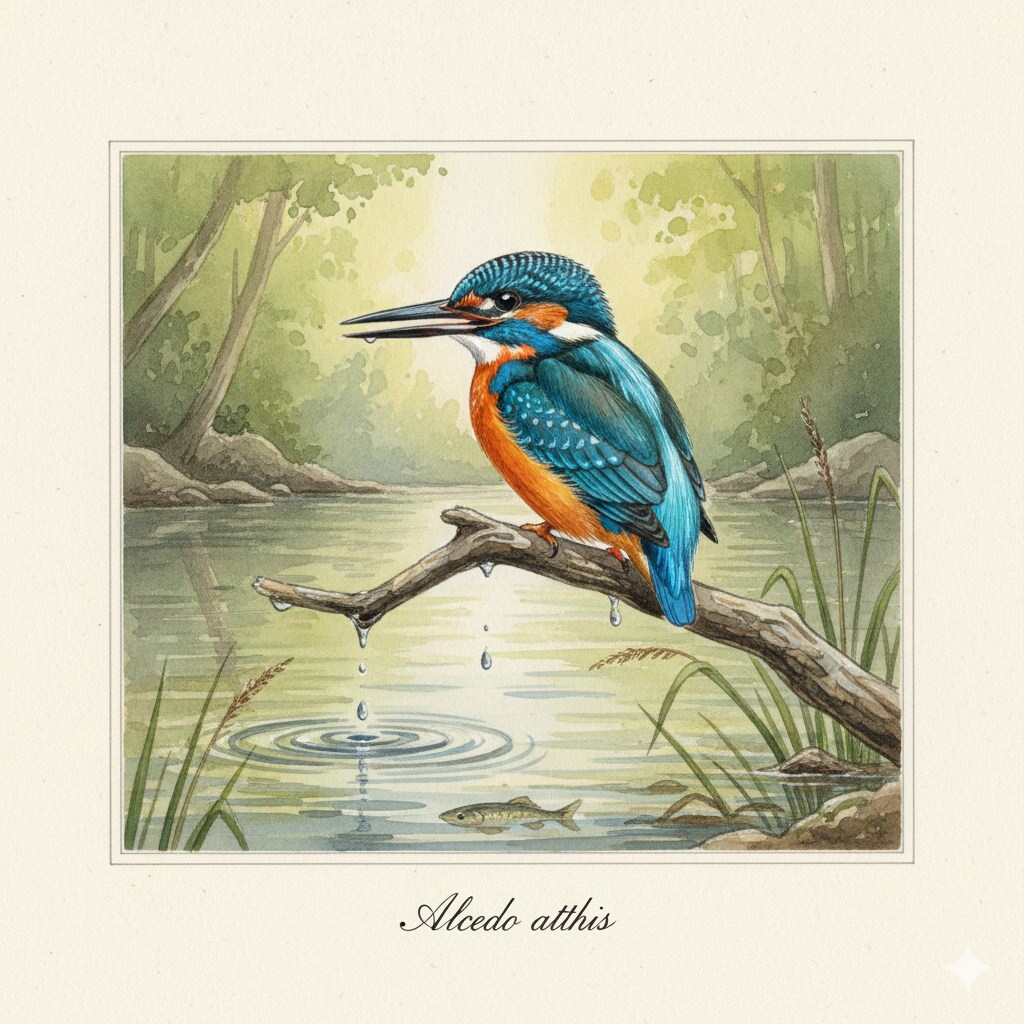 鳥(水彩画)(Gemini)(12)