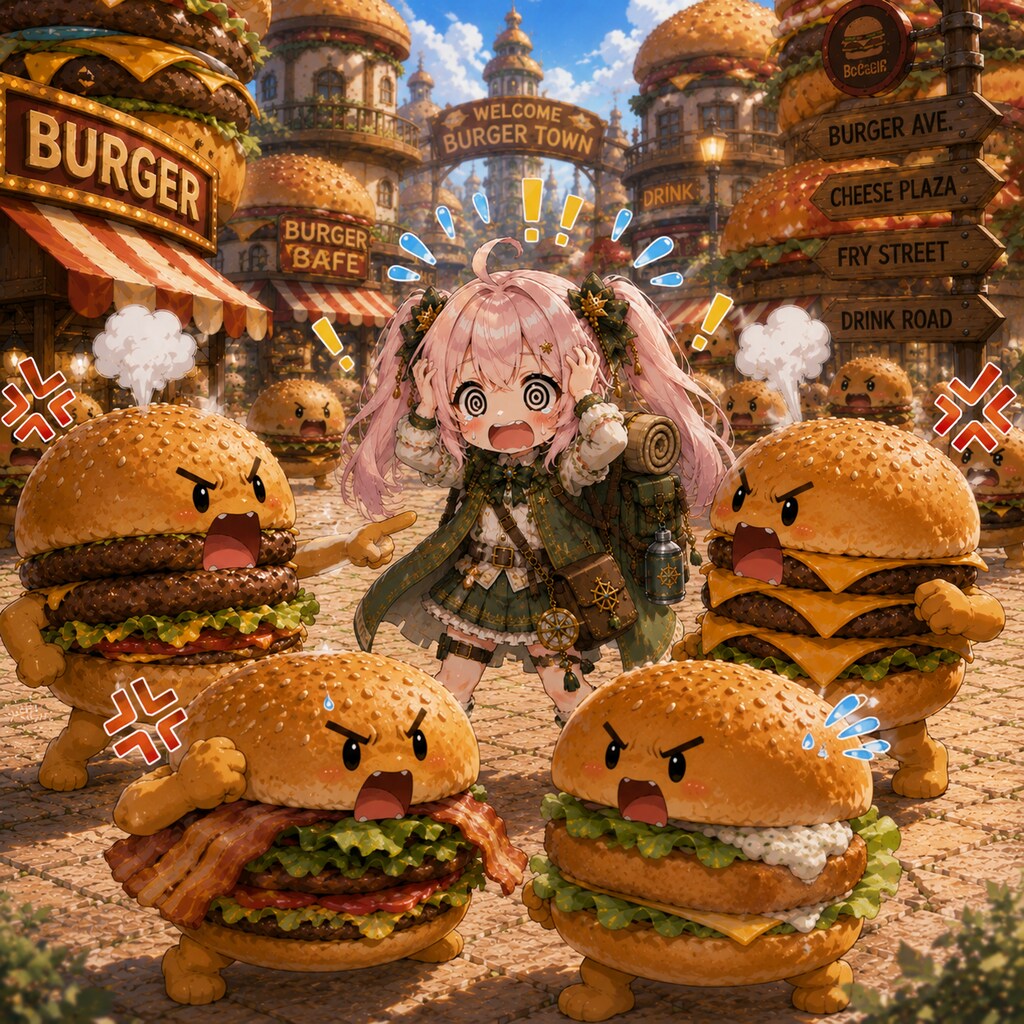 放浪皇女〜バーガーの街〜①