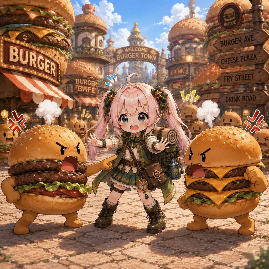 放浪皇女〜バーガーの街〜①