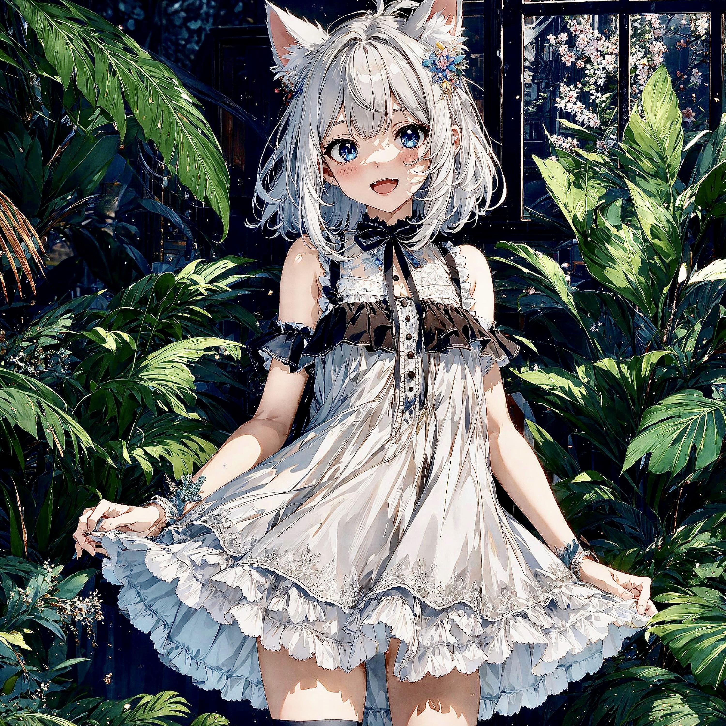 けもみみ✖︎ふりふりワンピ🐾 | の人気AIイラスト・グラビア