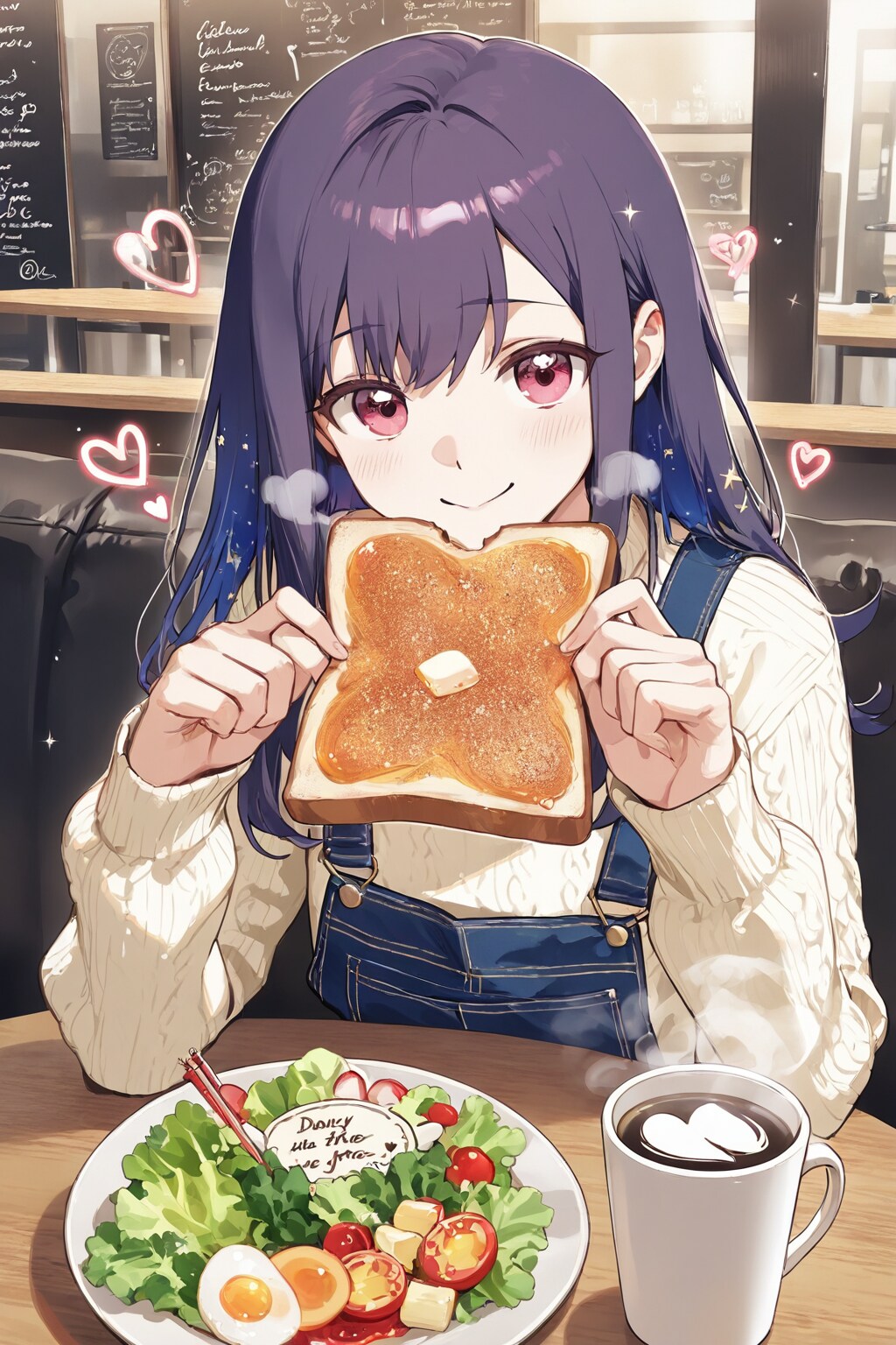幸せなモーニングタイム🍞🥗☕️❤️ | の人気AIイラスト・グラビア