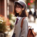 眼鏡女子 楓の帽子コレクション 5枚目