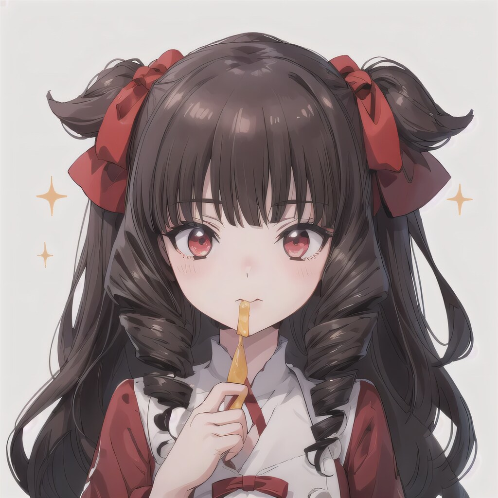 黒髪ロングのミニキャラ２１