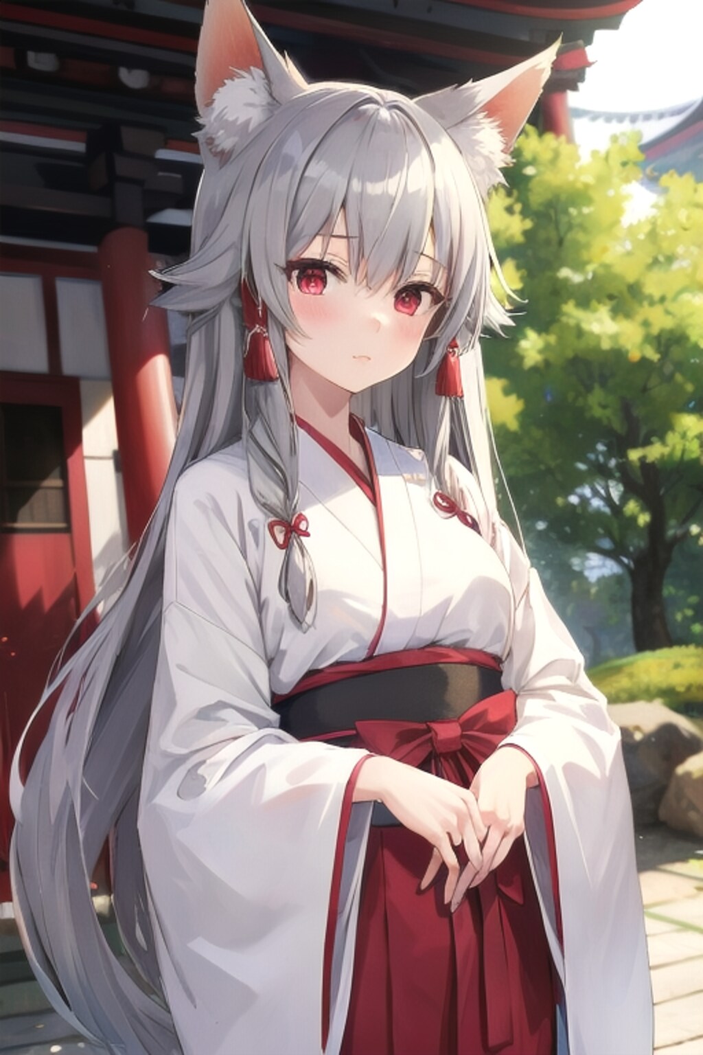 虎鼠神社のポンコツ白キツネ