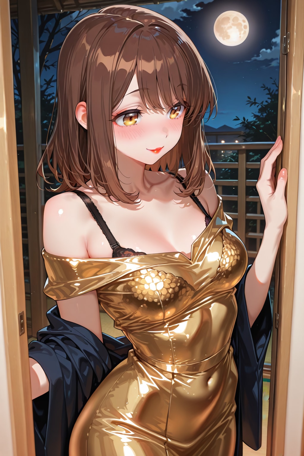 口紅を塗った心実