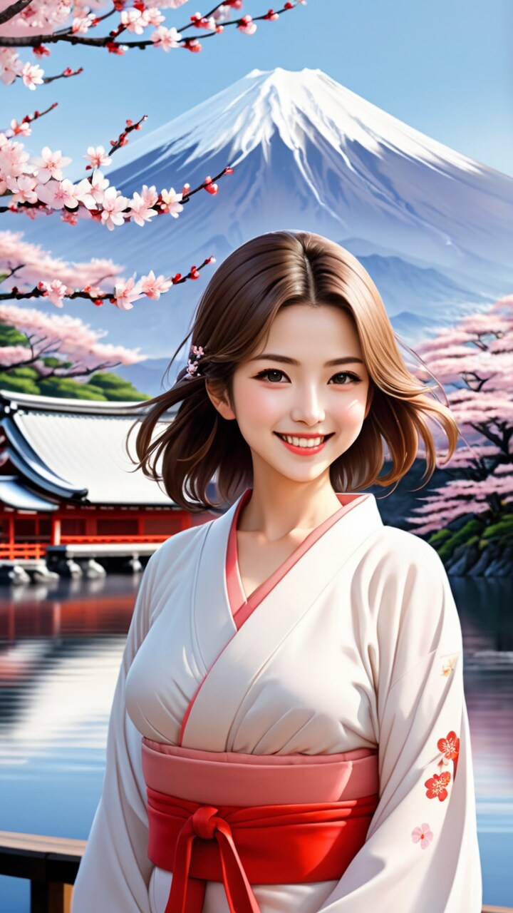 富士と桜と巫女さんと25　20240321