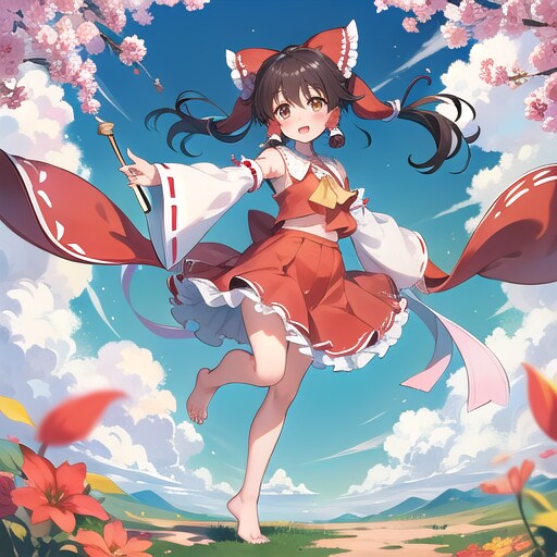 霊夢⇒　きらりーん | の人気AIイラスト・グラビア