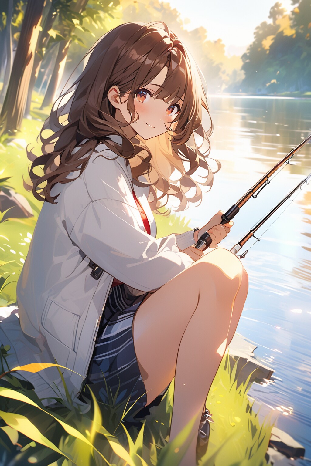 「釣れないね……」 | の人気AIイラスト・グラビア