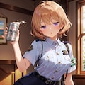 ジト目婦警さんとビール ～乾さつきのドライな日常～ Z609 4枚目