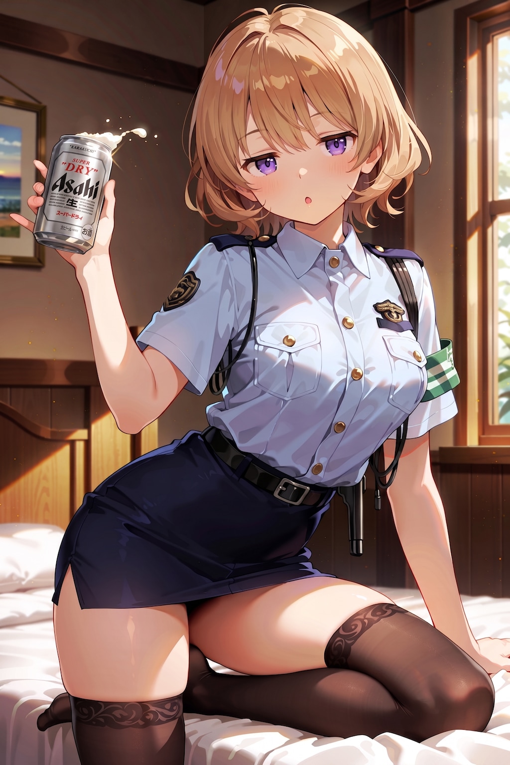 ジト目婦警さんとビール ～乾さつきのドライな日常～ Z609