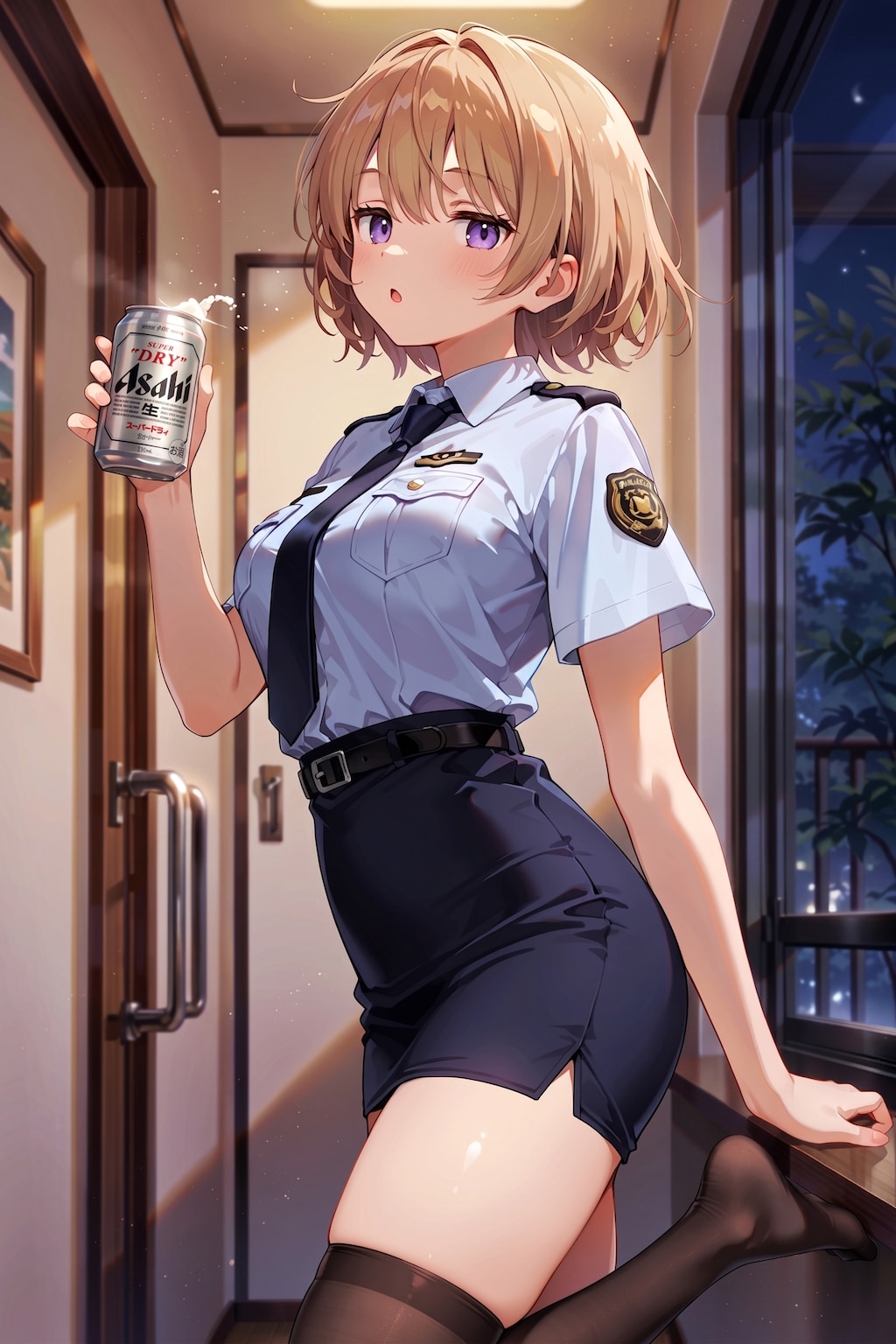 ジト目婦警さんとビール ～乾さつきのドライな日常～ Z609