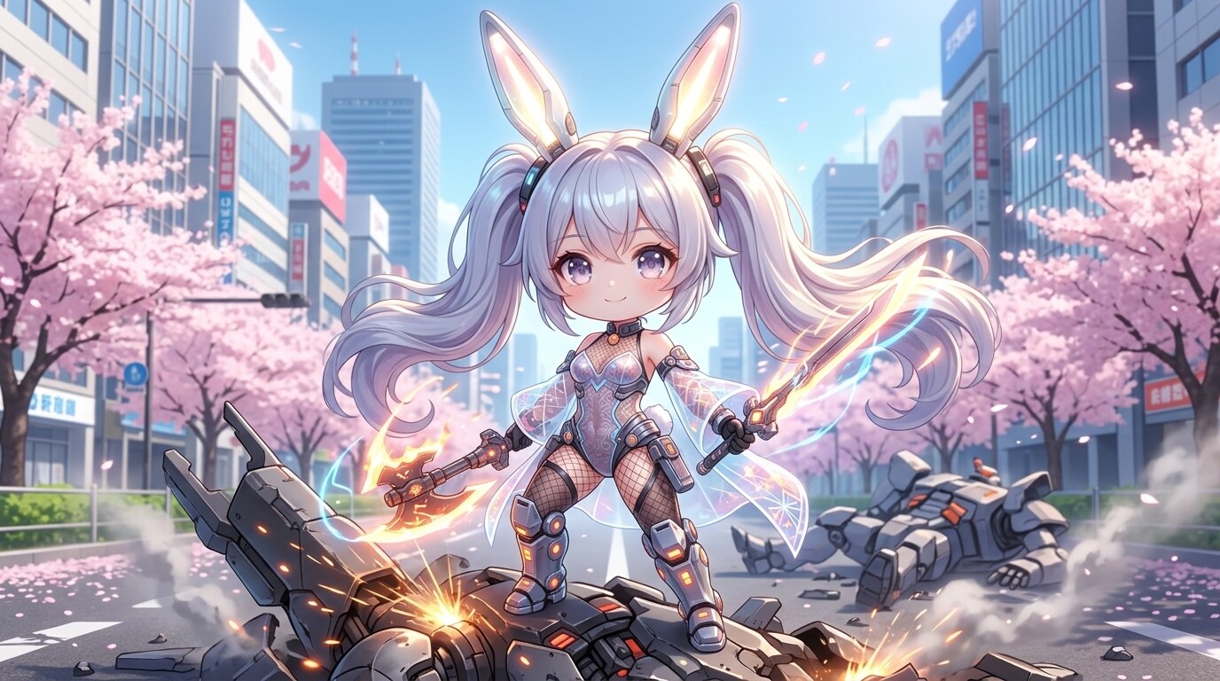 白ツイぴょん。桜