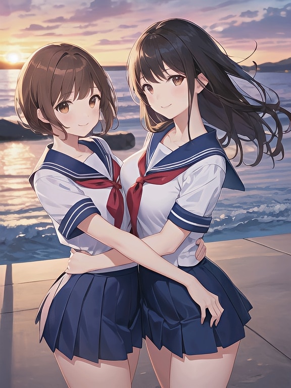 女子高生 | の人気AIイラスト・グラビア