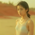 ブルーの水着 3枚目