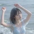ブルーの水着 11枚目