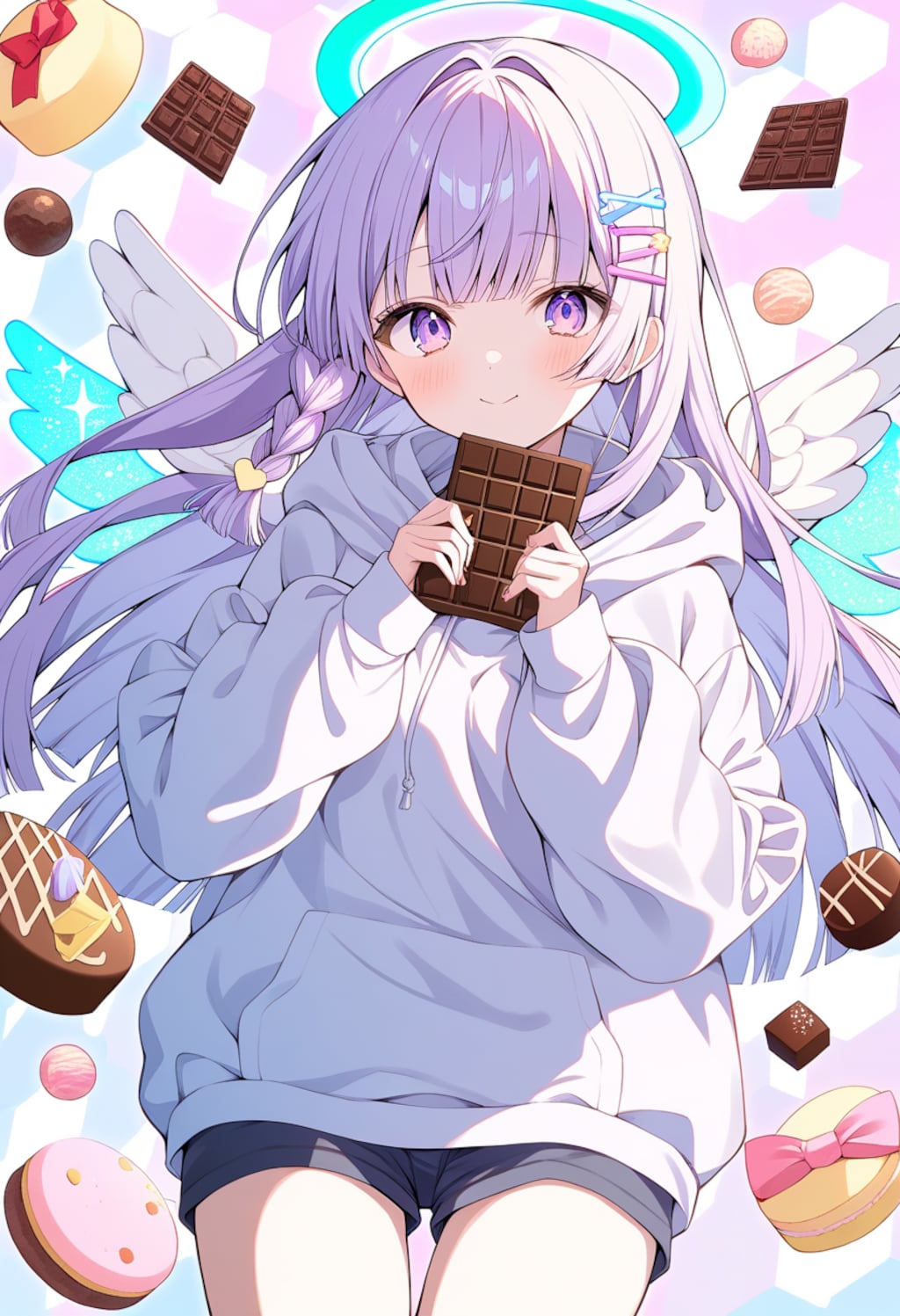 天使が甘いチョコレートをお届け[days AI]