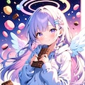 天使が甘いチョコレートをお届け[days AI] 2枚目