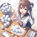 [Dalleさんで]○ートボールを作る女の子[ザートボール] 4枚目