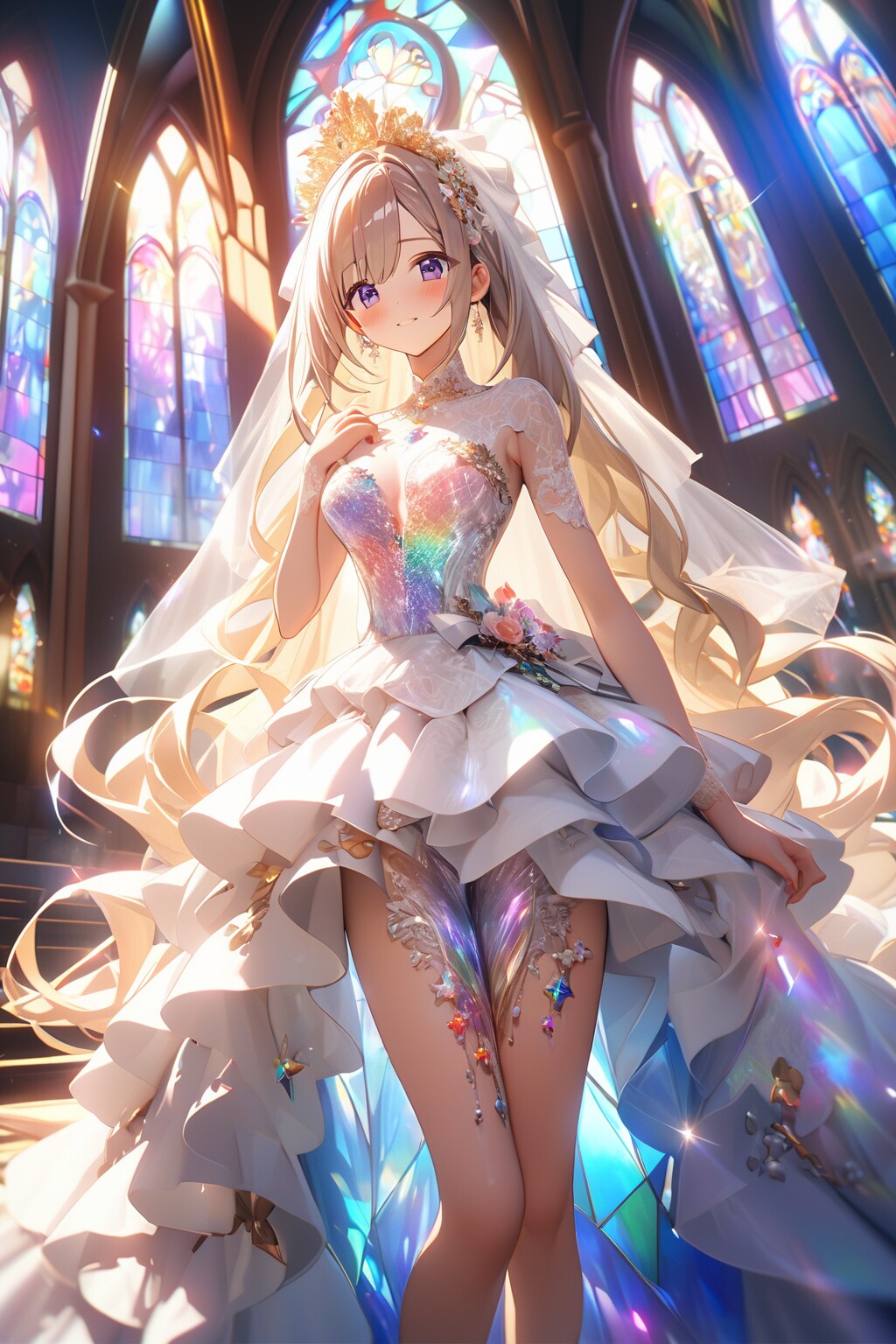 宝石ウェディングドレスにchange.By.Tiz