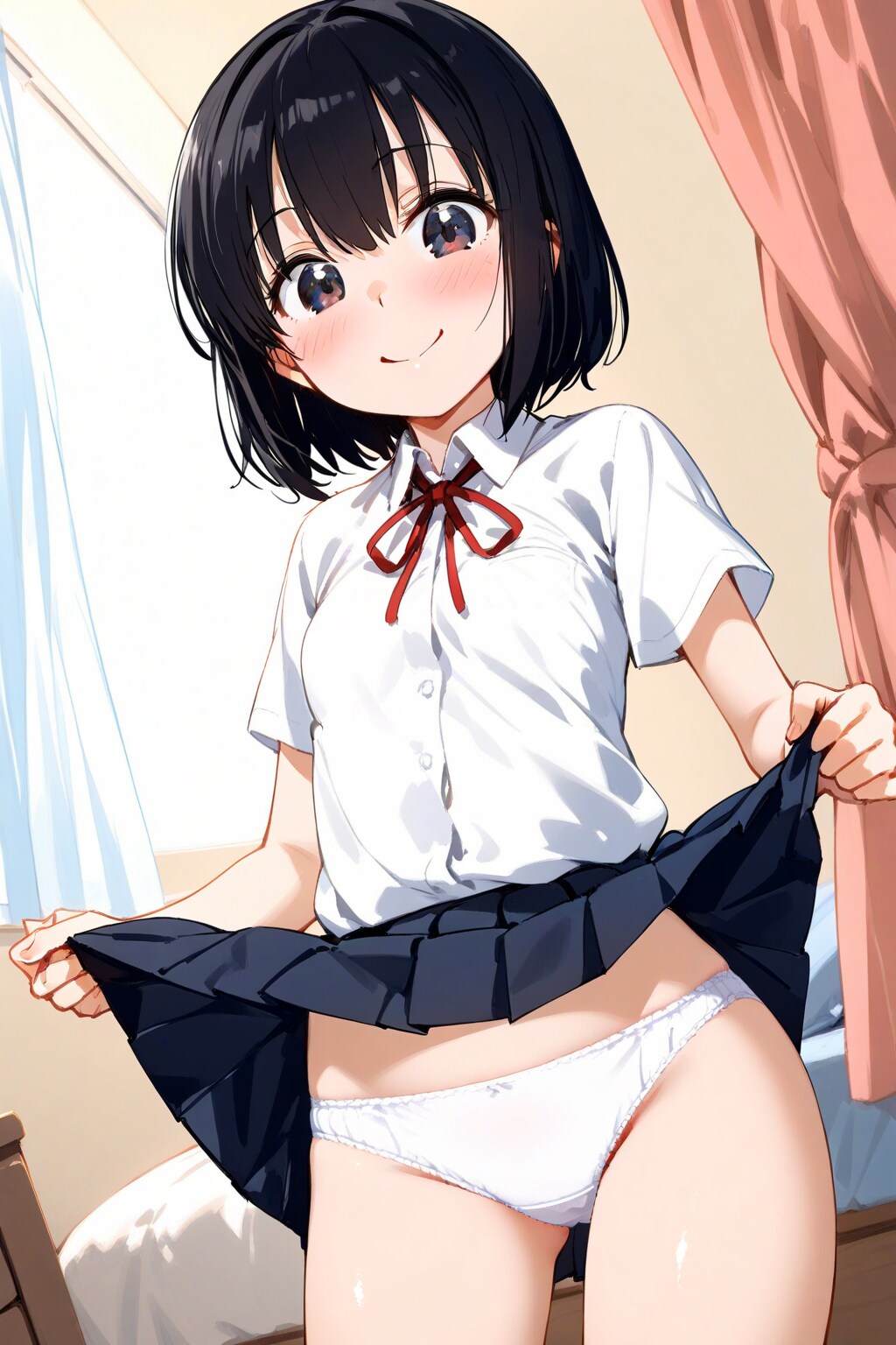 毎朝兄にパンツを見せるのが妹のルーティン