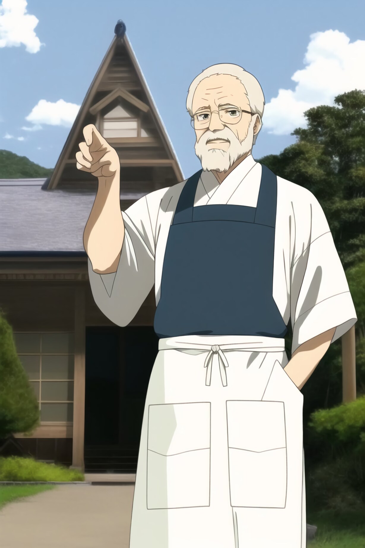 アニメ風 でジ〇リの偉い人を再現したかった