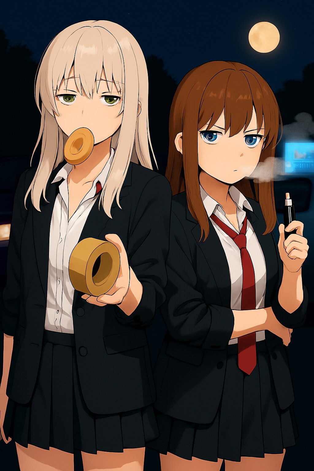 峠で変な少女らに絡まれる