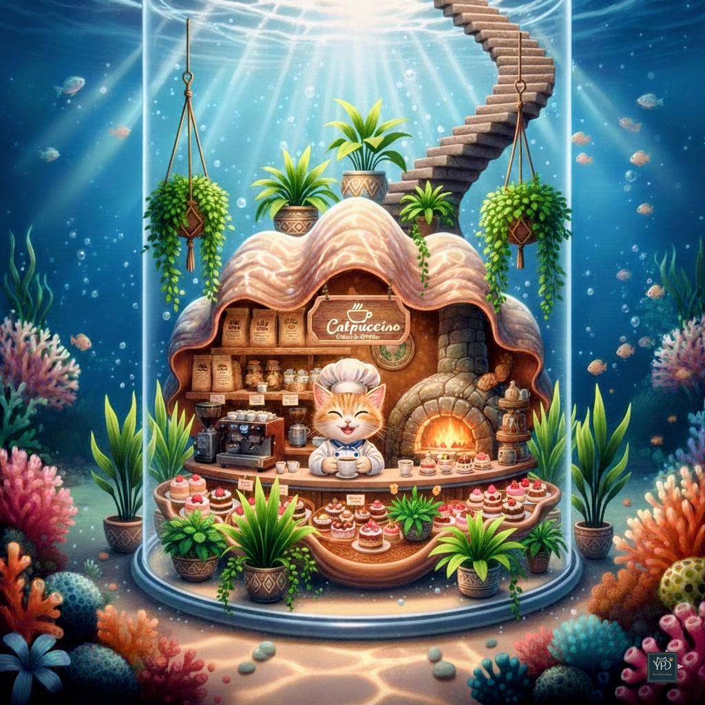 仔猫店主の海底のカプチーノ
