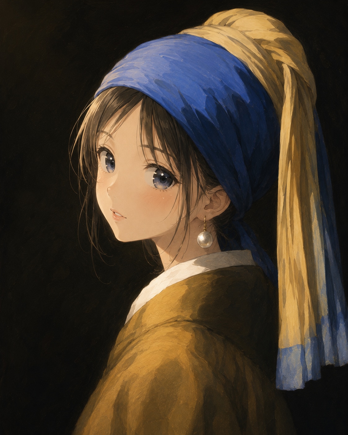 真珠の耳飾りの美少女 | の人気AIイラスト・グラビア