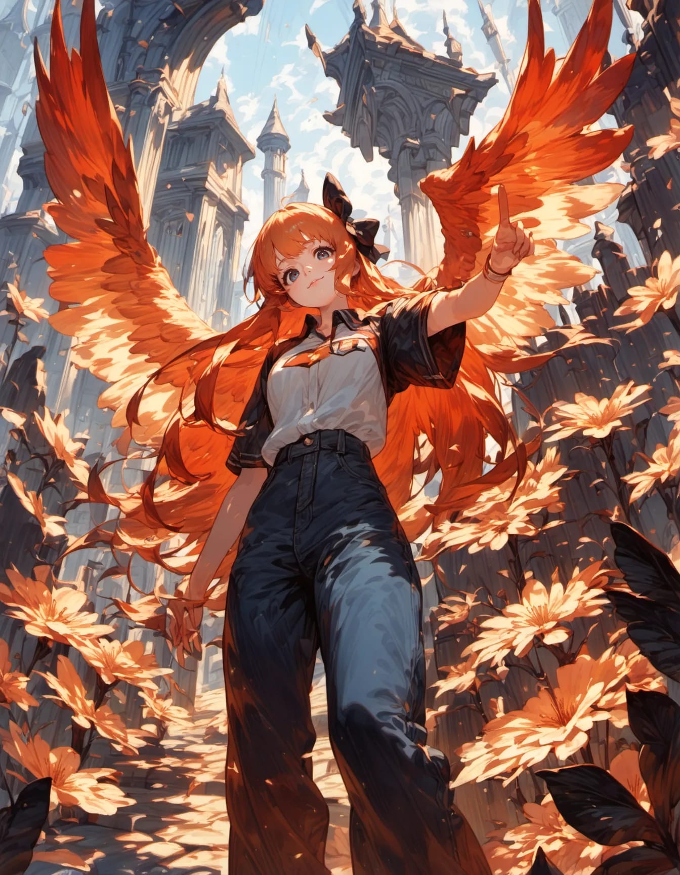 She Who Walks with Burning Wings | の人気AIイラスト・グラビア