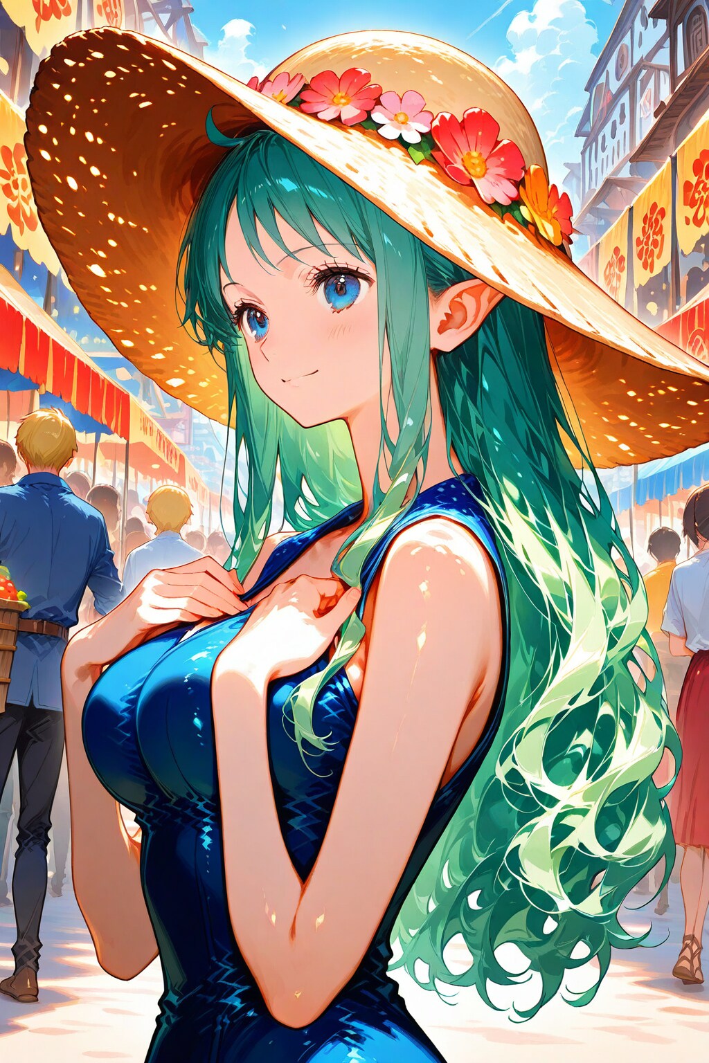 エルフさんと市場