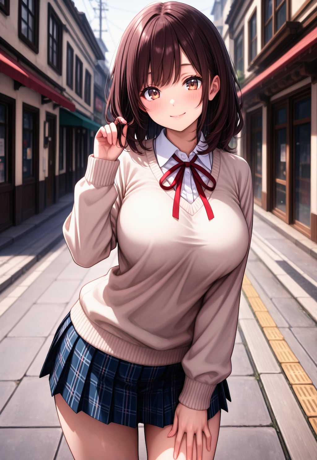 1215（ベージュのセーター）