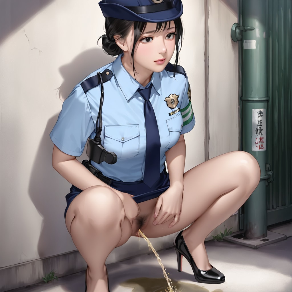 婦警さんの放尿 ⑤